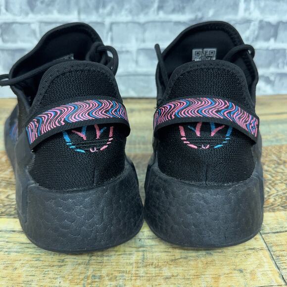 Adidas NMD_R1 V2 Core Black Pulse Blue Magenta Shoes IE7279 Mens Size 7.5 - Picture 6 of 10